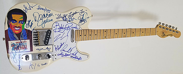 Deadman's Hand Custom Painted Guitar